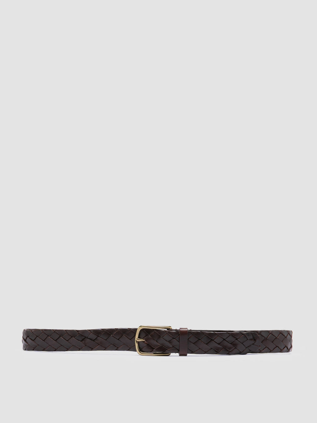 OC STRIP 21 - Brown Woven Leather Belt - 0