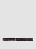 OC STRIP 21 - Brown Woven Leather Belt - 0