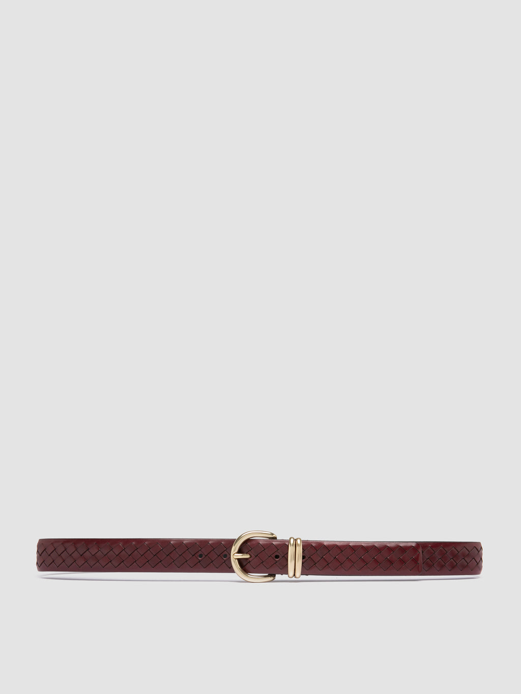OC STRIP 46 - Burgundy Leather Belt - 0