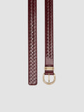 OC STRIP 46 - Burgundy Leather Belt - 1