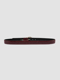 OC STRIP 46 - Burgundy Leather Belt - 2