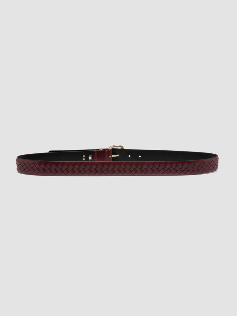 OC STRIP 46 - Burgundy Leather Belt