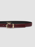 OC STRIP 46 - Burgundy Leather Belt - 3