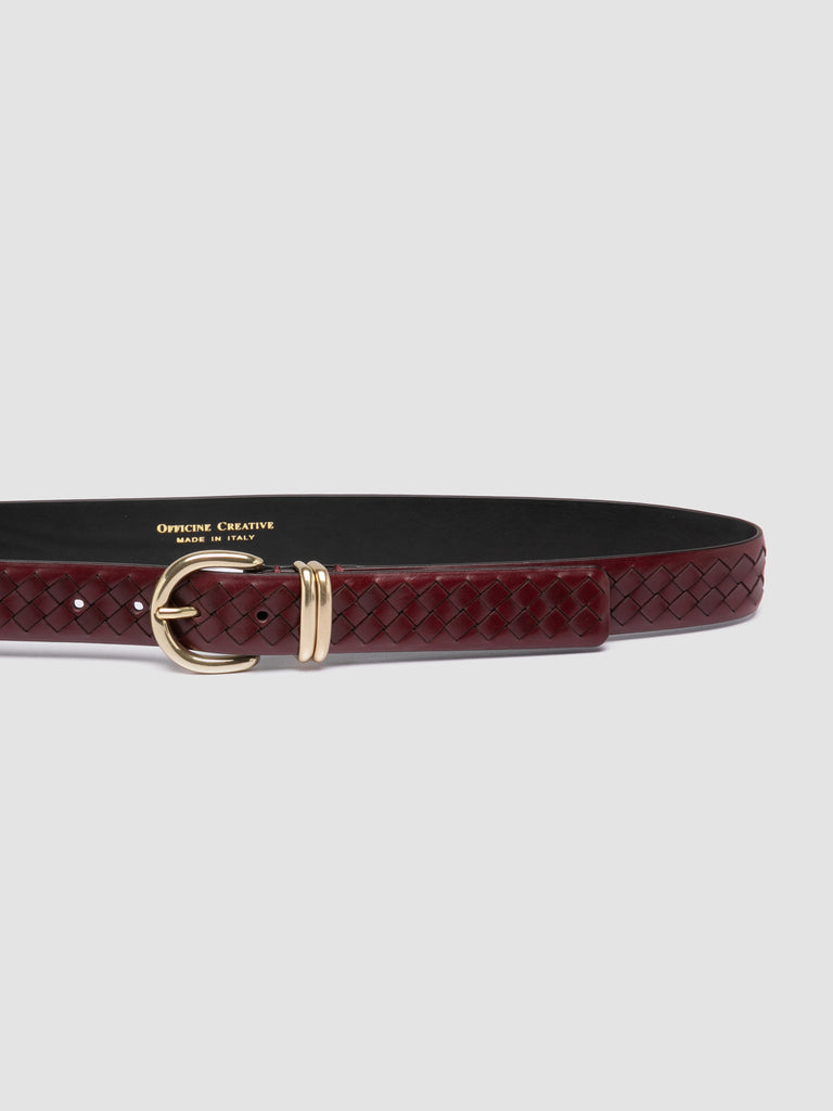 OC STRIP 46 - Burgundy Leather Belt