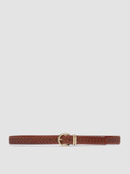 OC STRIP 46 - Dark Brown Leather Belt Officine Creative - 1