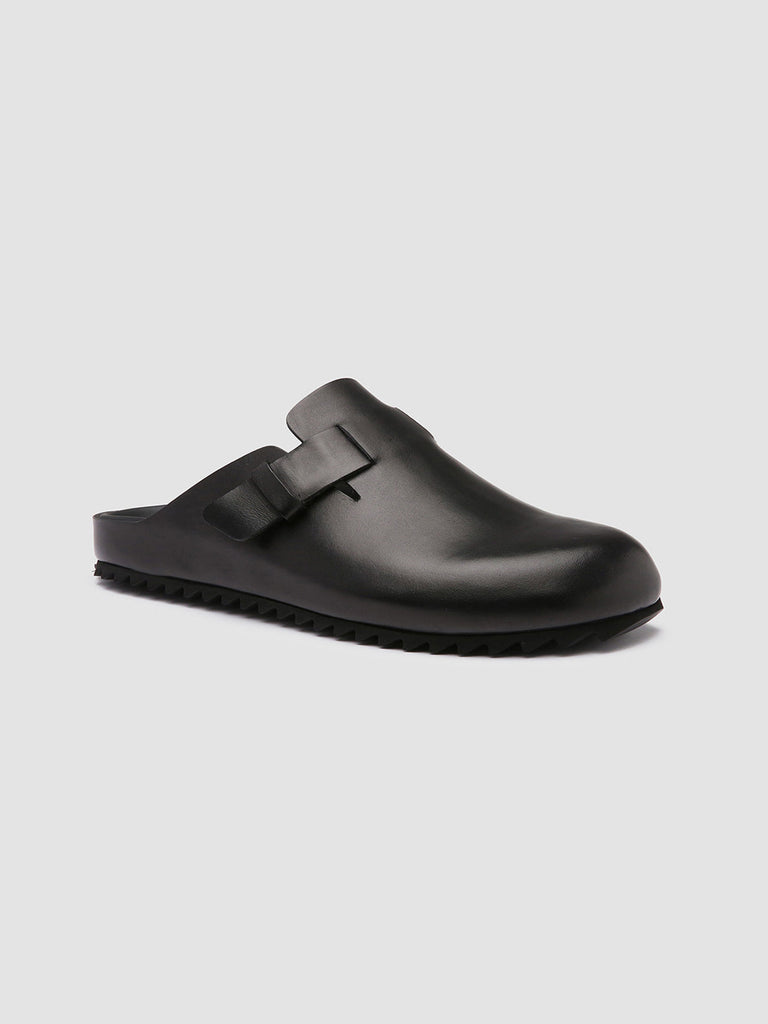 AGORÀ 004 Nero - Black Leather Sandals Men Officine Creative - 3