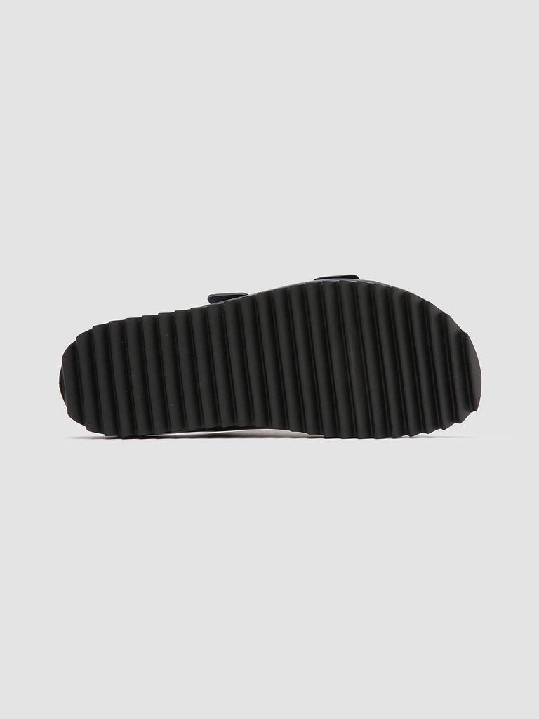 AGORÀ 004 Nero - Black Leather Sandals Men Officine Creative - 5