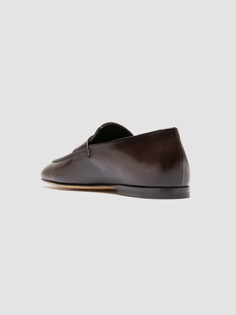 AIRTO 001 - Dark Brown Leather Penny Loafers