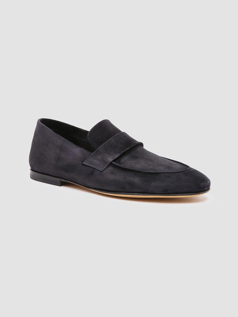 Men's Blue Suede Loafers: AIRTO 001 Officine Creative - 3