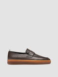 AMBRIE 001 - Brown Leather Penny Loafers - thumb image 1,side view