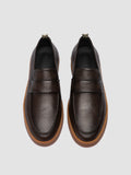 AMBRIE 001 - Brown Leather Penny Loafers - thumb image 2,side view
