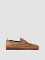 AMBRIE 001 - Brown Suede Penny Loafers