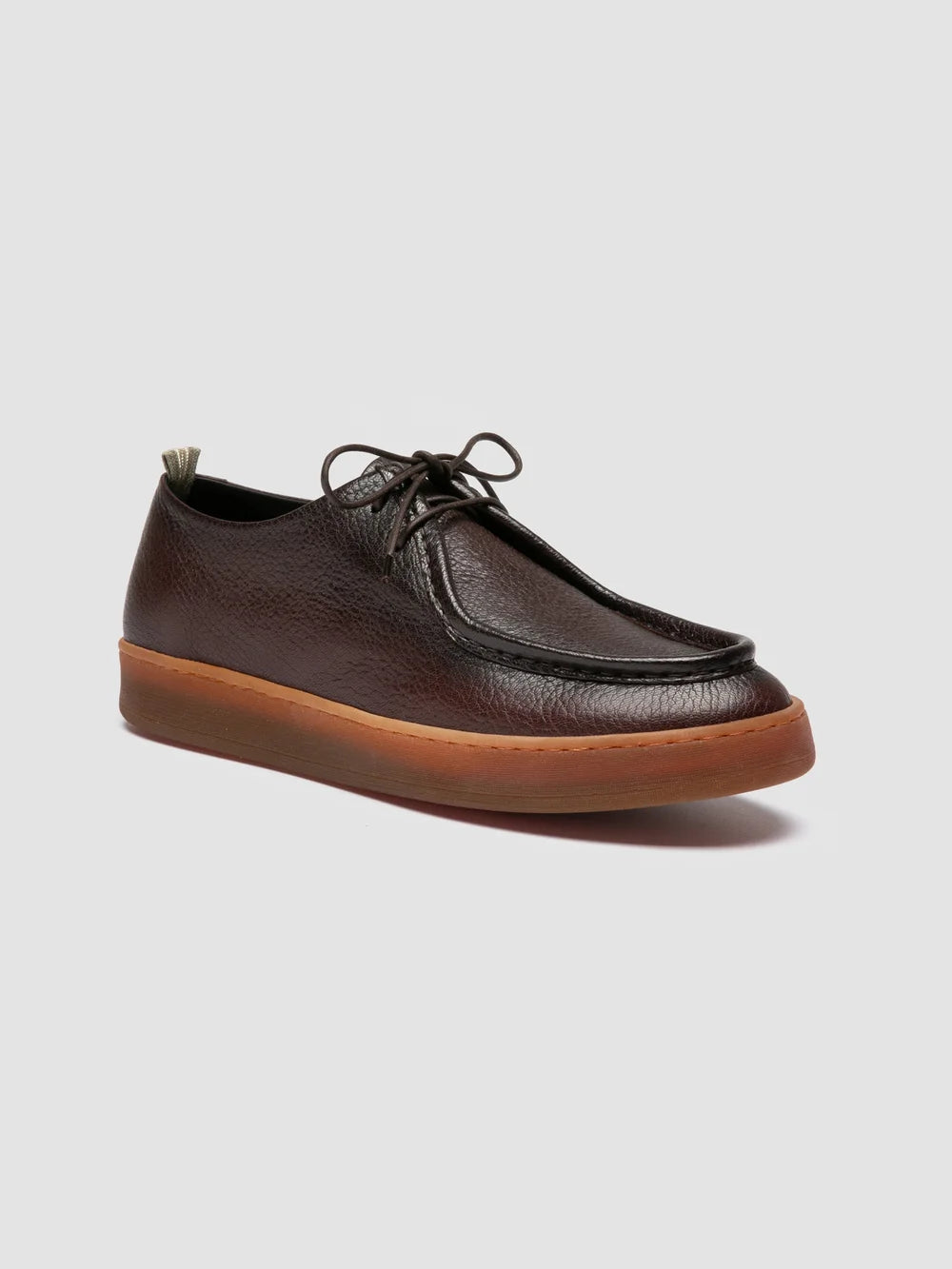 AMBRIE 003 - Brown Leather Derby shoes - image 3,side view