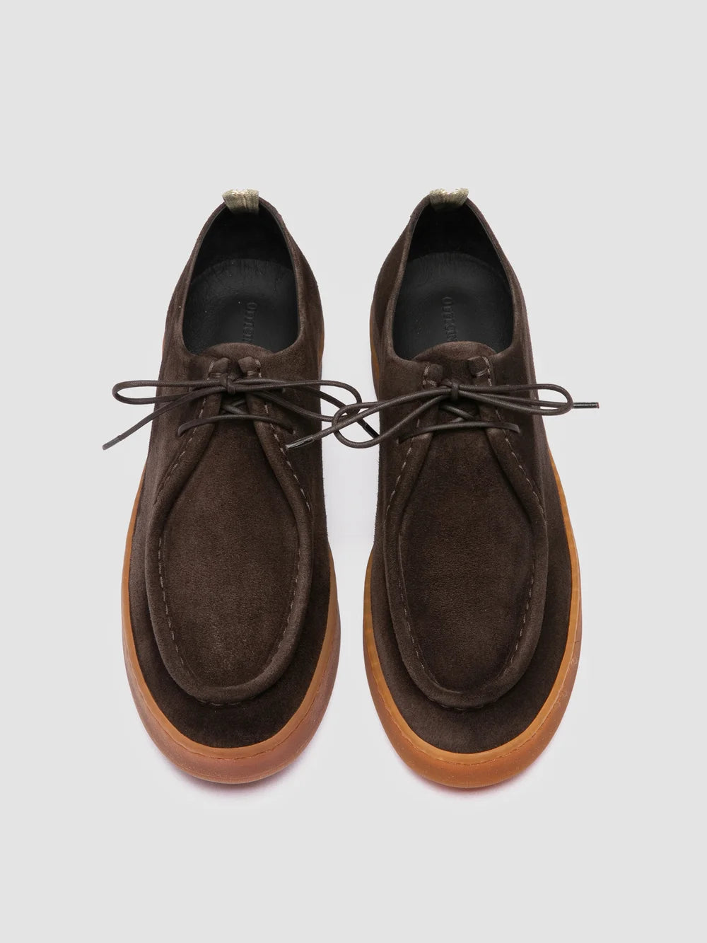 AMBRIE 003 - Brown Suede Derby Shoes - image 2,side view