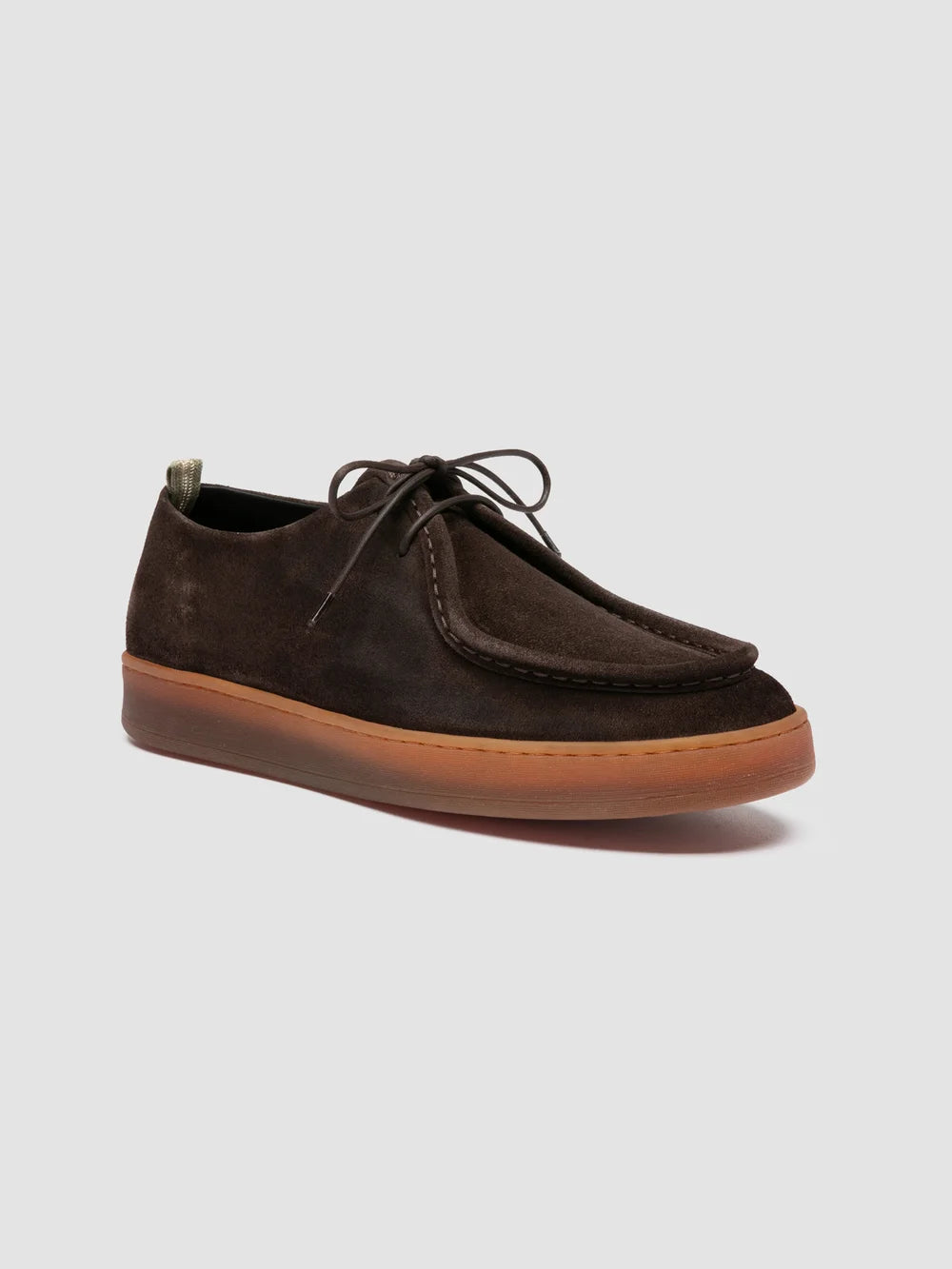 AMBRIE 003 - Brown Suede Derby Shoes - image 3,side view