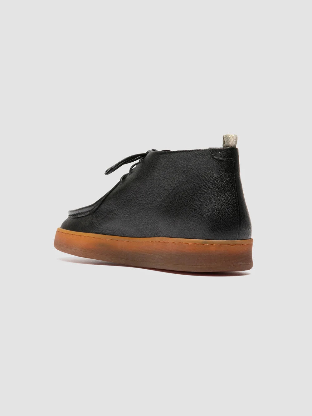 AMBRIE 004 - Black Leather Chukka Boots - image 4,side view