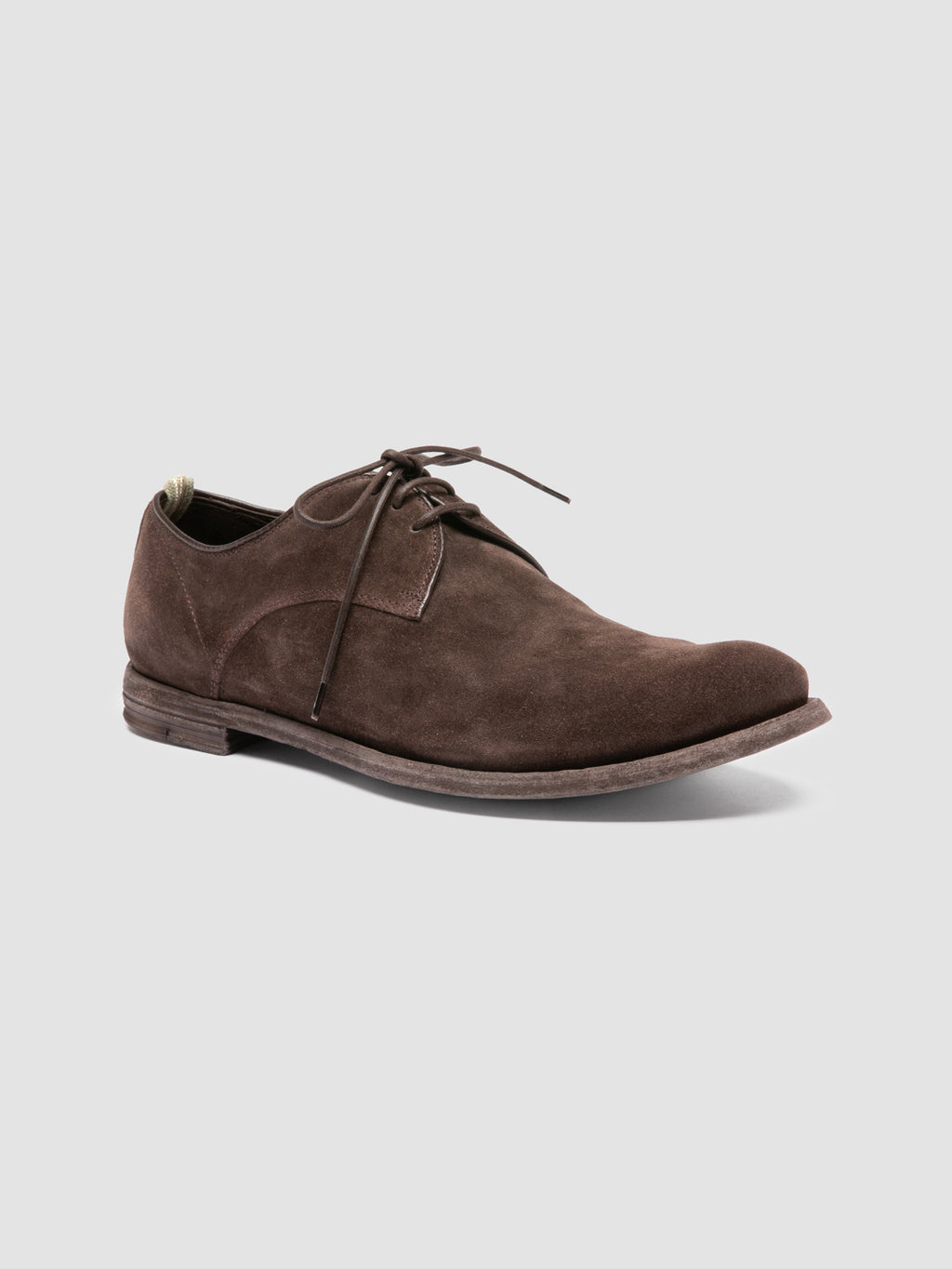 ARCHIVE 512 - Dark Brown Suede Derby Shoes - image 3,side view