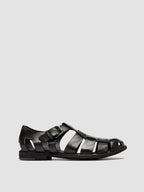 Men's Black Leather Sandals: ARCHIVE 521 Officine Creative - 1