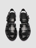 ARCHIVE 521 - Black Leather Sandals - thumb image 2,side view