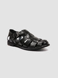 ARCHIVE 521 - Black Leather Sandals - thumb image 3,side view