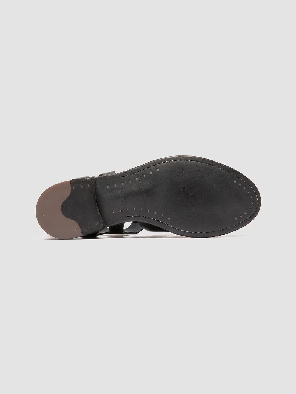 ARCHIVE 521 - Black Leather Sandals - image 5,side view
