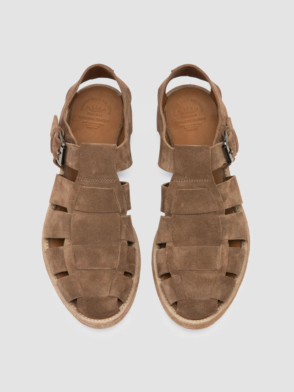 ARCHIVE 521 - Taupe Suede Sandals - image 2,side view