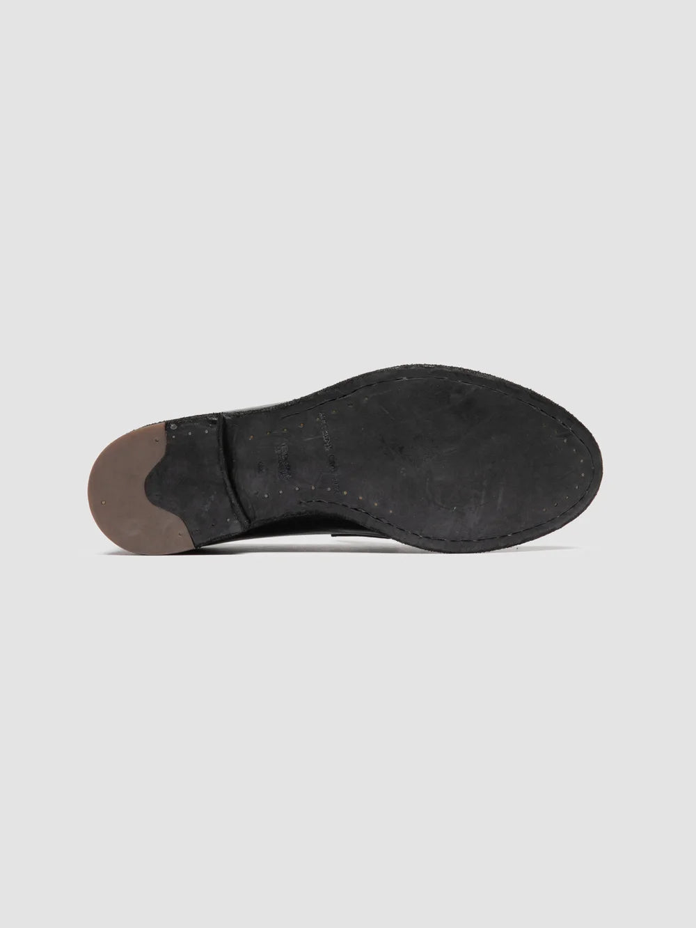 ARCHIVE 522 - Black Leather Penny Loafers - image 5,side view