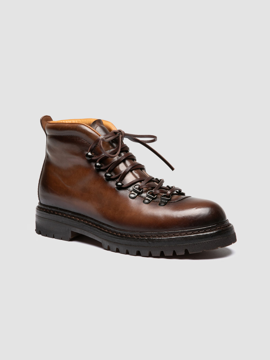 ARTIK FLEXI 002 - Brown Leather Lace Up Boots - image 3,side view
