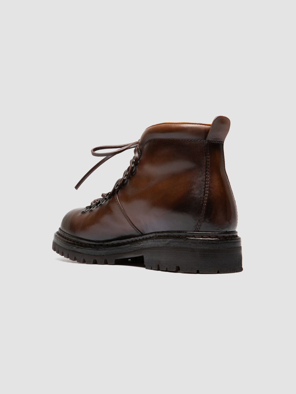 ARTIK FLEXI 002 - Brown Leather Lace Up Boots - image 4,side view