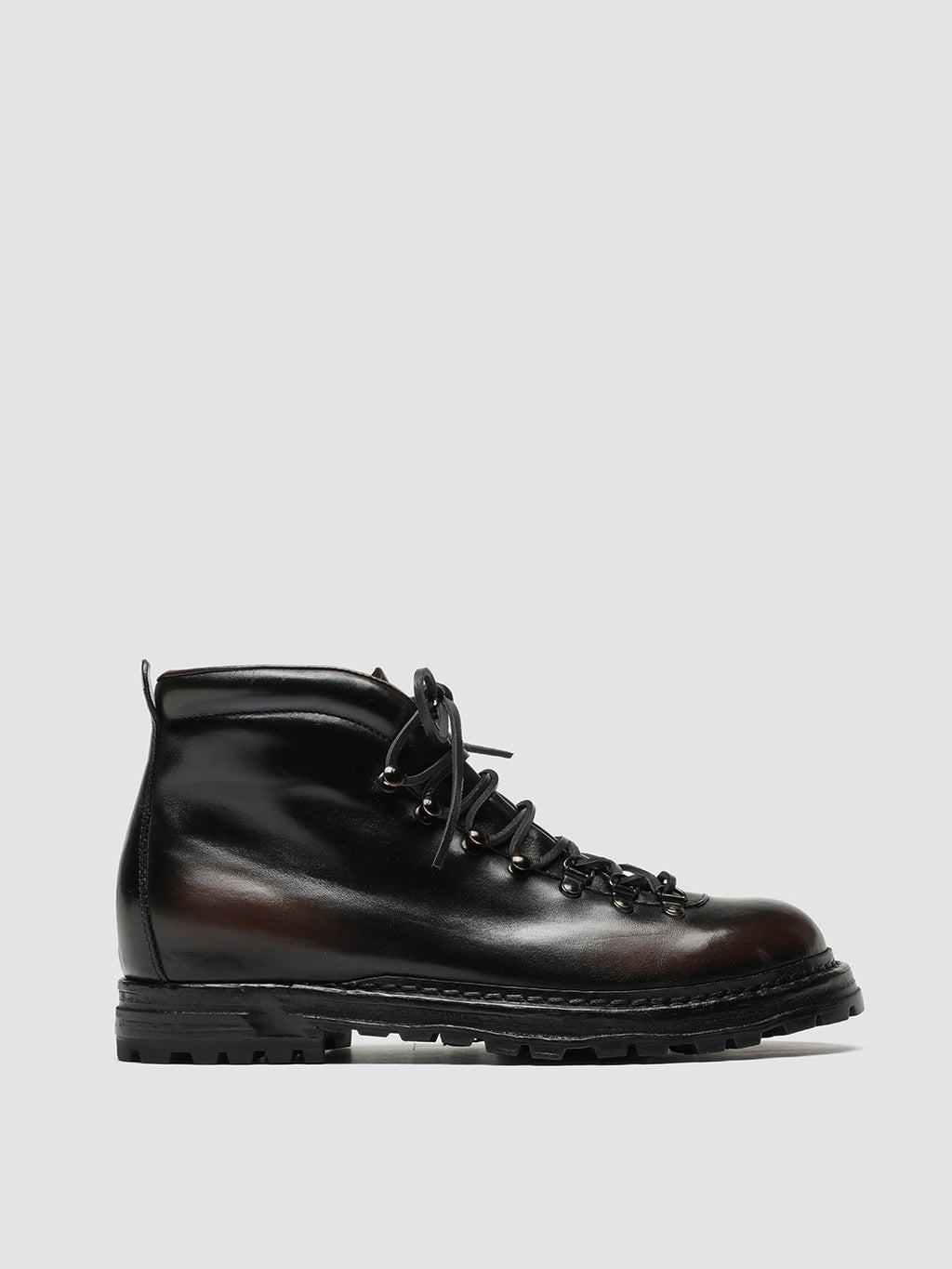 ARTIK 001 - Dark Brown Leather Lace Up Boots - 0