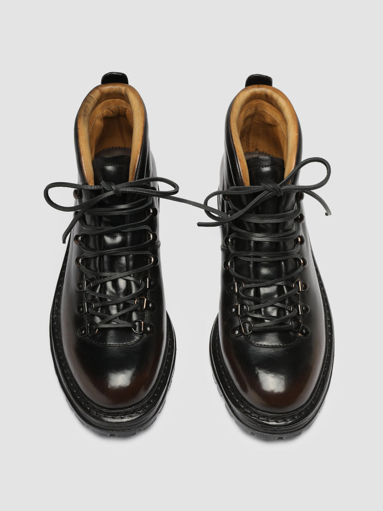 ARTIK 001 - Dark Brown Leather Lace Up Boots