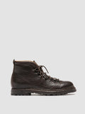 ARTIK 001 - Dark Brown Leather Lace Up Boots - 0