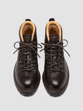 ARTIK 001 - Dark Brown Leather Lace Up Boots - 1
