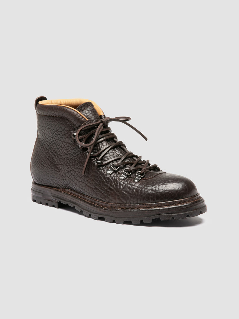 ARTIK 001 - Dark Brown Leather Lace Up Boots