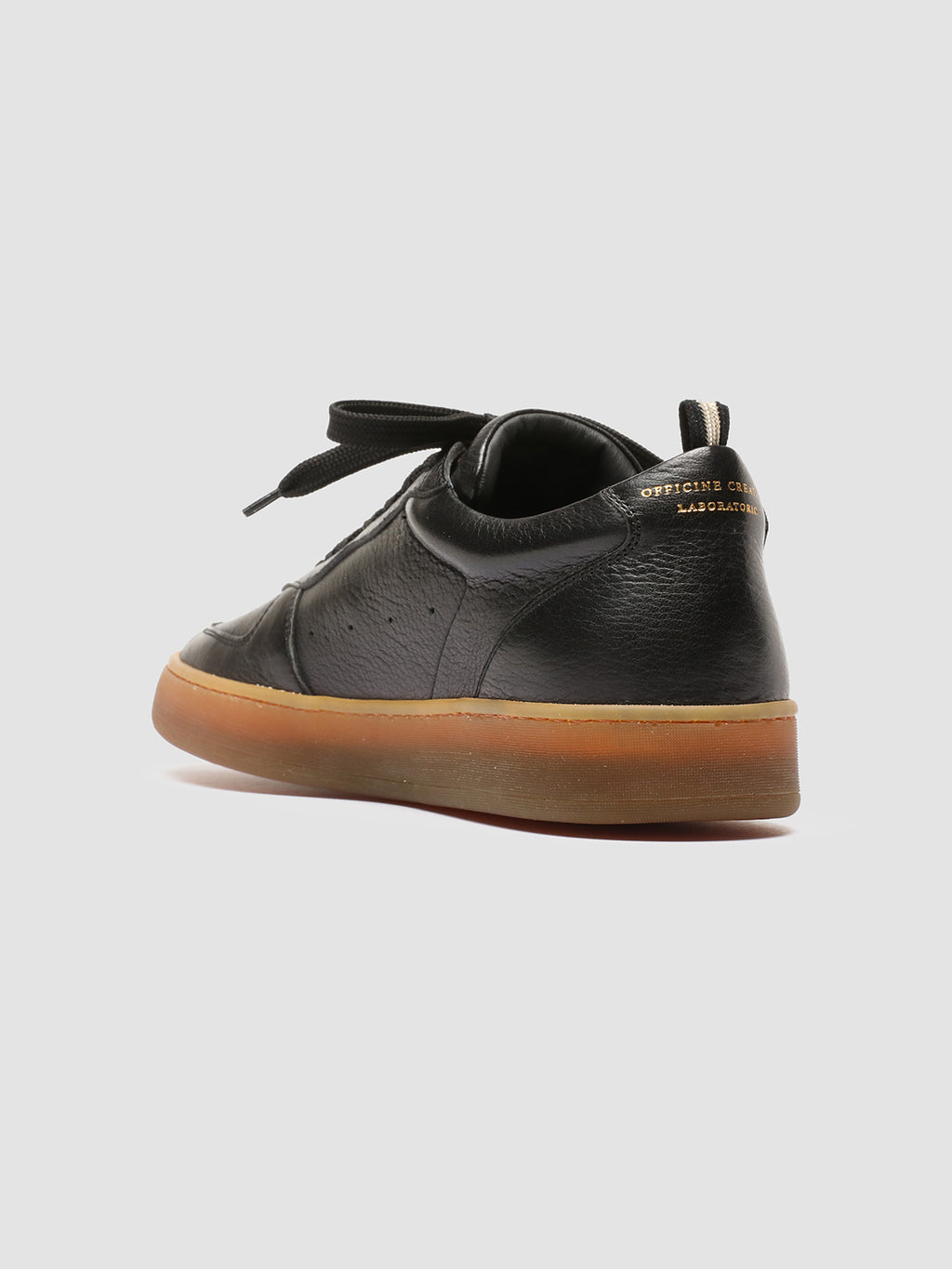 ASSET 001 - Black Leather Low Top Sneakers Men Officine Creative - 4