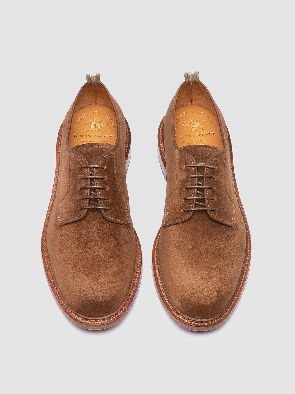 ASTON 001 - Brown Suede Derby Shoes