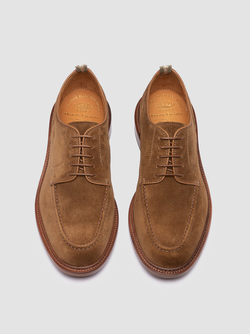 ASTON 002 - Brown Suede Derby Shoes