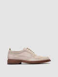 ASTON 003 - Beige Suede Derby Shoes