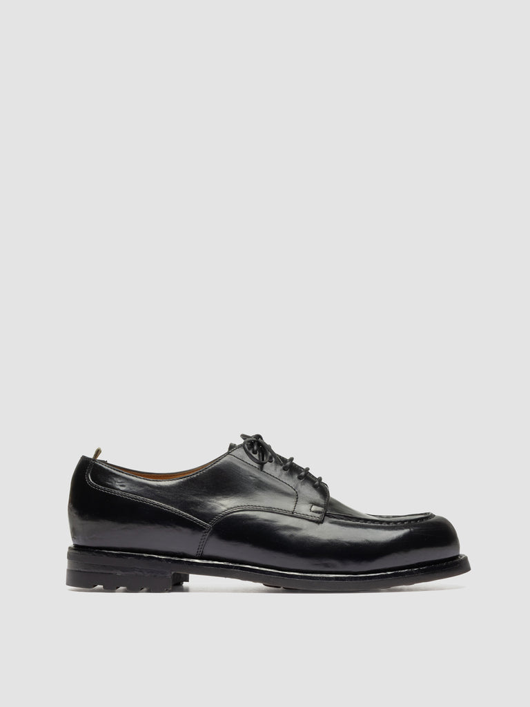 BALATA FLEXI 001 - Black Leather Derby Shoes