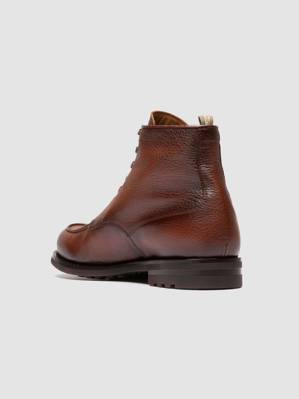 BALATA FLEXI 002 - Brown Leather Lace Up Boots - image 4,side view