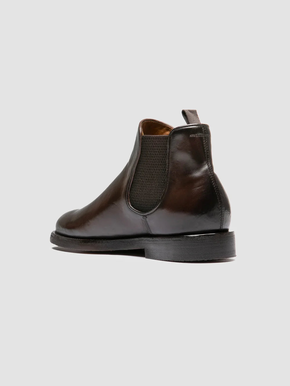 BARITON FLEXI 002 - Brown Leather Chelsea Boots - image 4,side view
