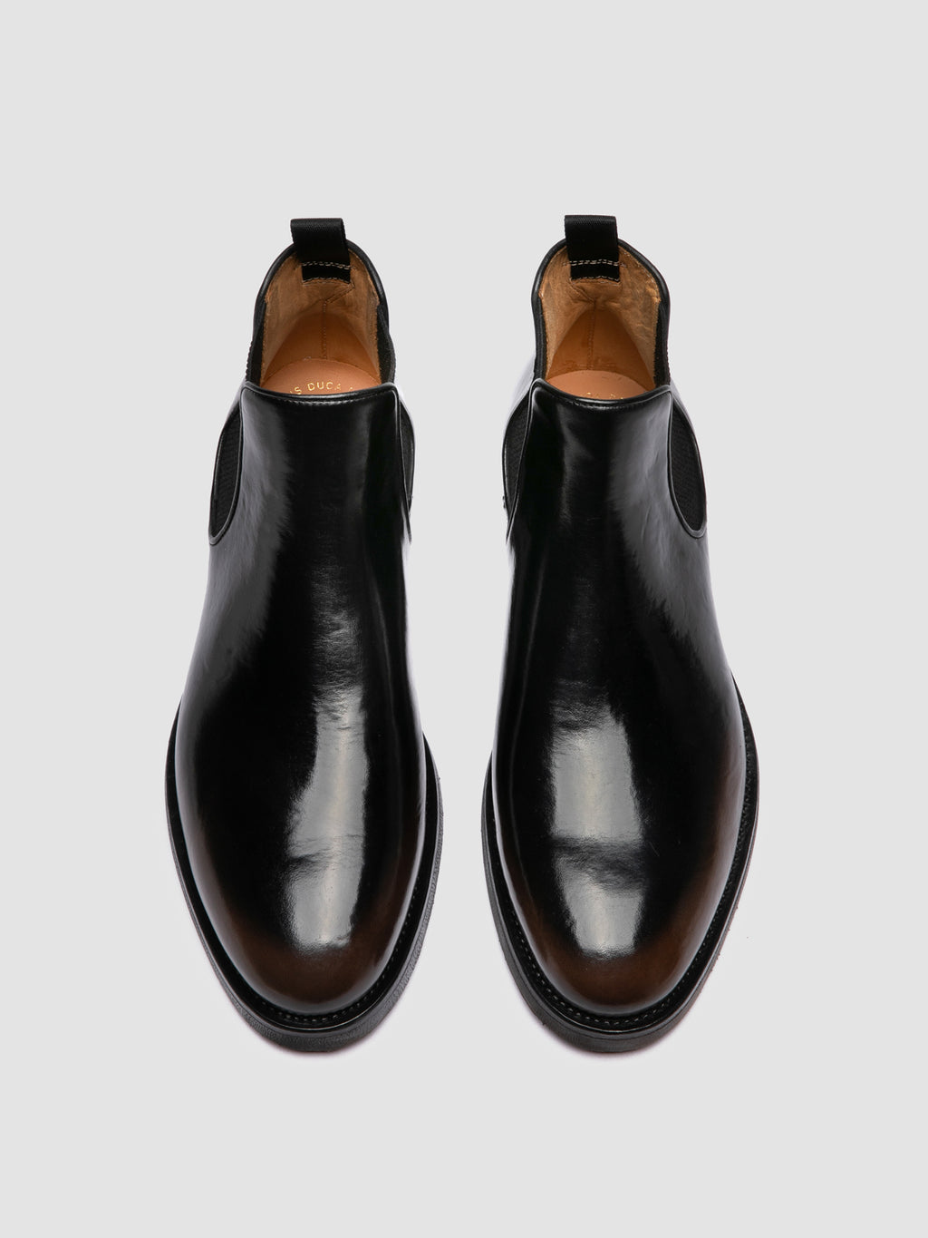 BARITON FLEXI 002 - Brown Leather Chelsea Boots - image 2,side view
