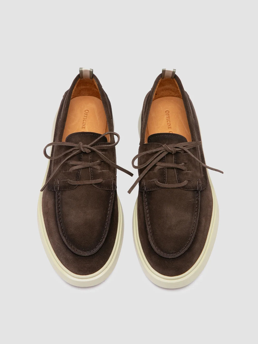 BONES 013 - Brown Suede Boat Shoes - 1