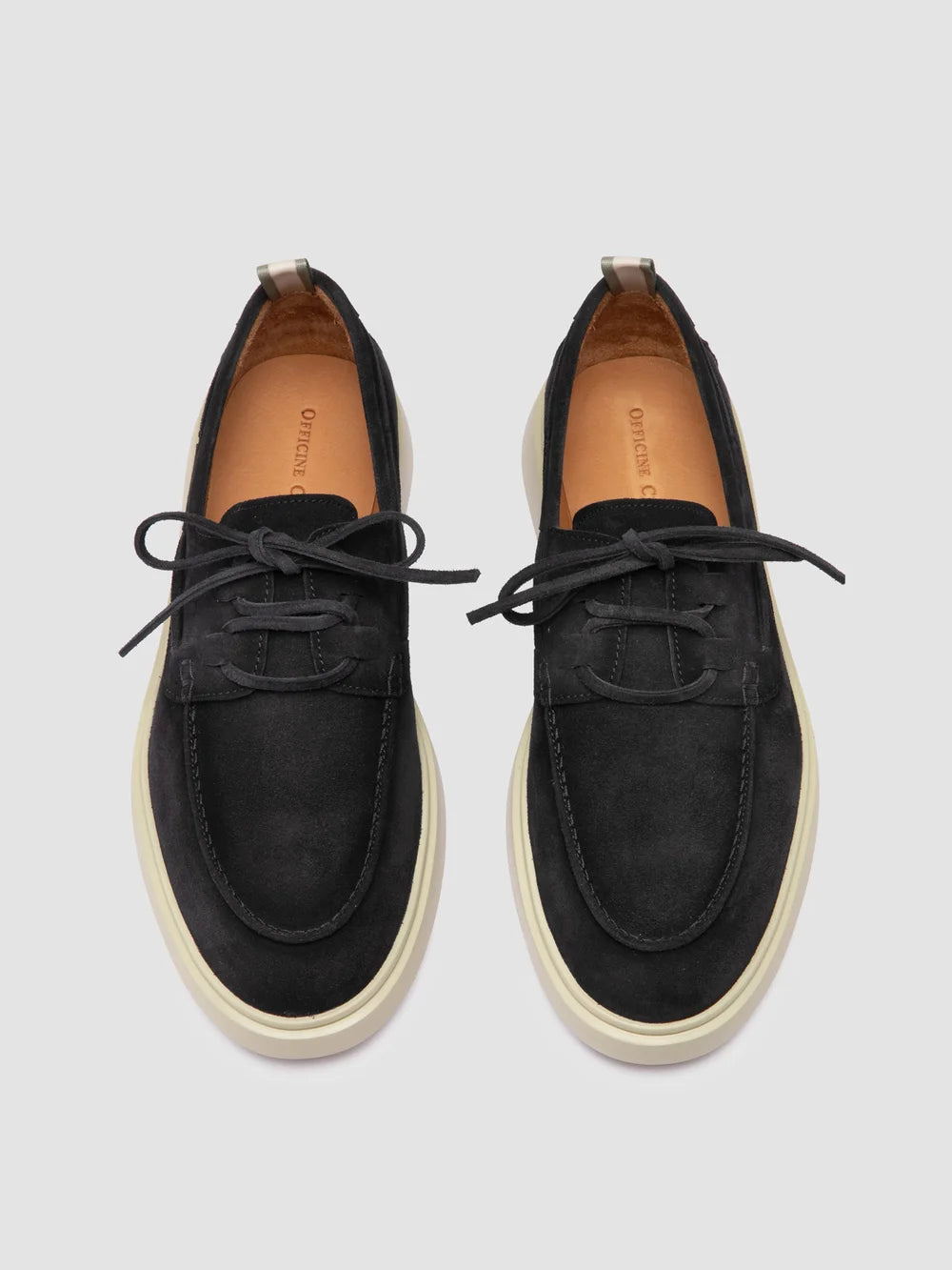 BONES 013 - Blue Suede Boat Shoes - 1