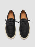 BONES 013 - Blue Suede Boat Shoes - 1