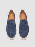 BOWLINE 001 - Blue Woven Espadrille Shoes