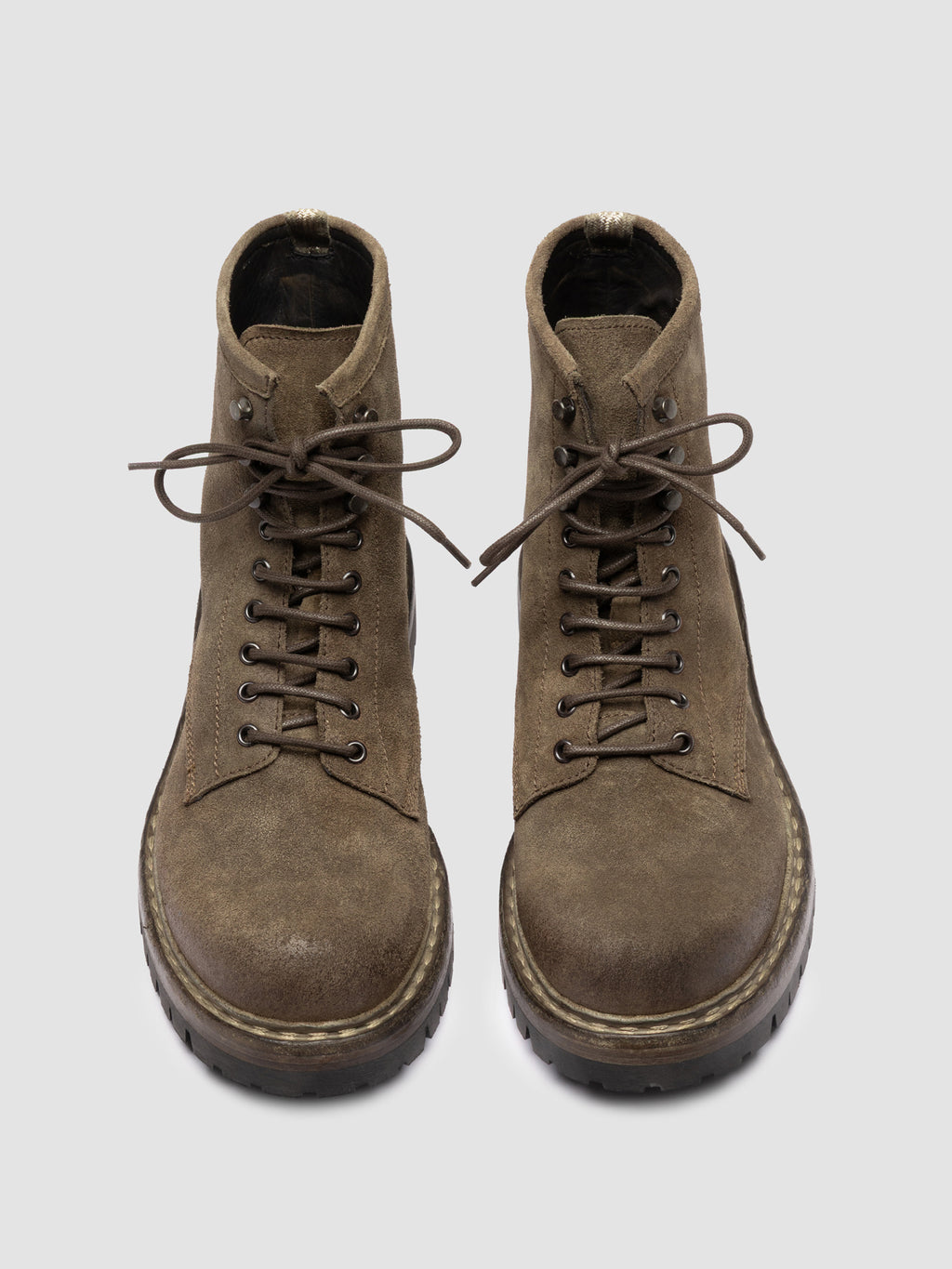 BULLA DD LUG 116 - Brown Suede Lace Up Boots - image 2,side view