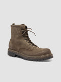 BULLA DD LUG 116 - Brown Suede Lace Up Boots - thumb image 3,side view