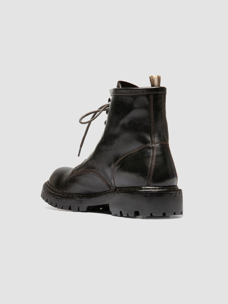 BULLA DD LUG 116 - Brown Leather Lace Up Boots