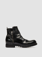 BULLA DD 113 - Black Leather Zipped Boots